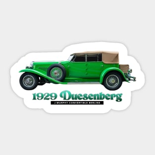 1929 Duesenberg J-Murphy Convertible Berline Sticker